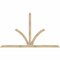 Ekena Millwork Richland Rough Sawn Timber Gable Bracket, Douglas Fir, 108"W x 63"H x 4"D x 4"F, 14/12 Pitch GBW108X63X0404RIC00RDF - alternate 1